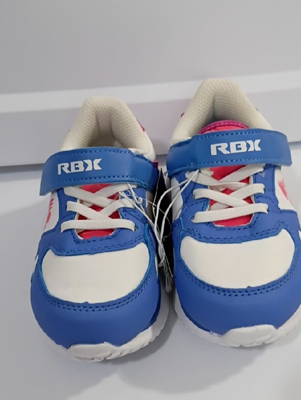 RBX GIRLS Blue, White & Pink Athletic Sneakers SIZE 7 NWT - Picture 2 of 7